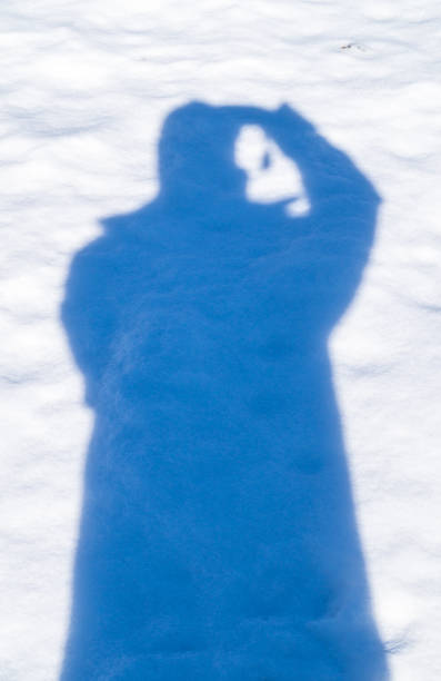 фотограф тень на снегу - 7646 стоковые фото и изображения