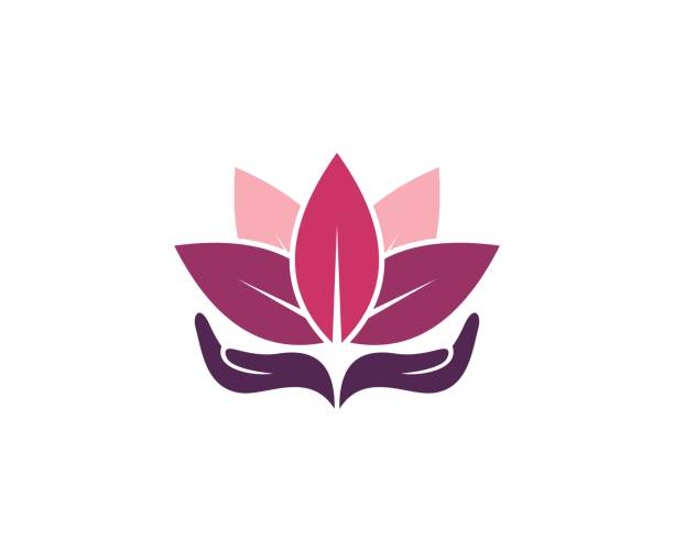 lotus-symbol - hand frau stock-grafiken, -clipart, -cartoons und -symbole