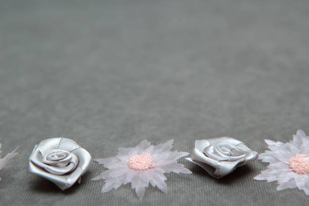 istock Background with flowers sewn from a fabric. 867039102
