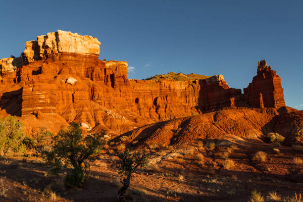 istock Sunset at Chimney Rock in Capitol Reef National Park 867058150
