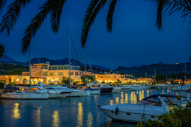 istock touristic port at night,  Portorosa, Sicily 867064452