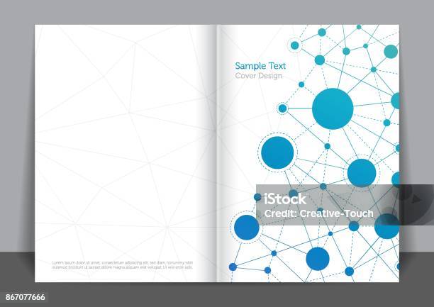 Minimal122 Stock Illustration - Download Image Now - Circle, Connection, Book Cover