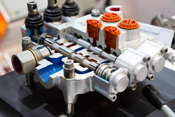 istock Cross Section of Hydraulic Control valve 867078548