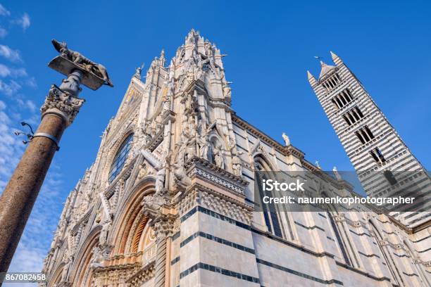 View Of Siena Cathedral Santa Maria Assunta In Siena Tuscany Italy Stock Photo - Download Image Now