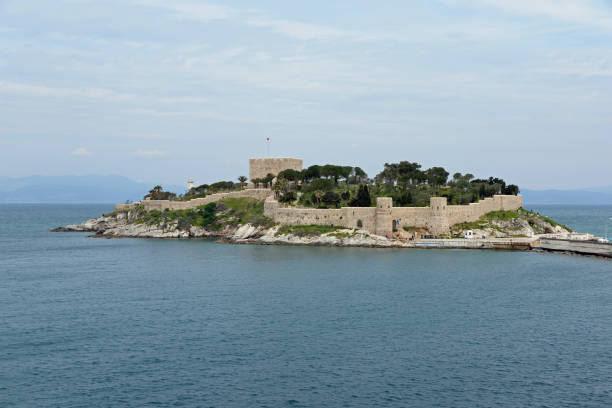 istock pigeon island at Kusadasi, Turkey 867087090
