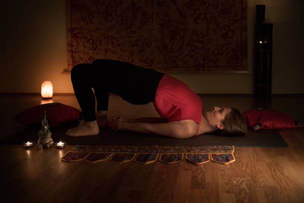 istock Girl doing yoga 867090256