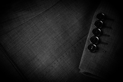 Closeup or macro of a pocket of a brown jacket