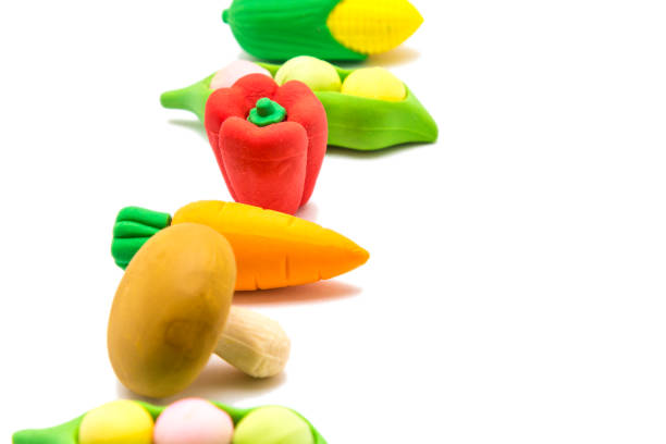 istock Toy vegetables isolated on white 867105878