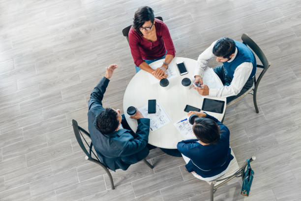 istock Business meeting seen from above 867113732