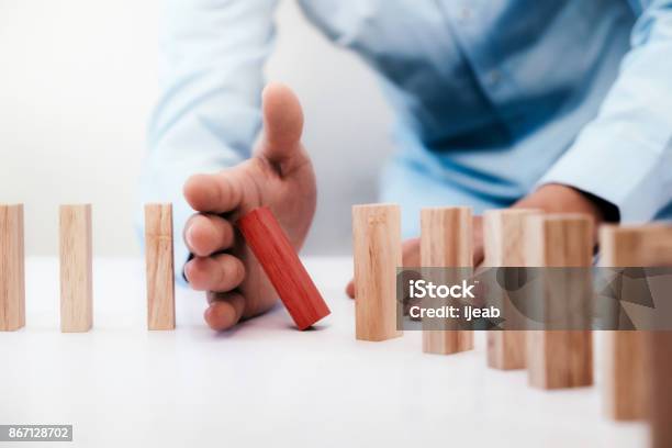 Business Risk Strategy And Planing Concept Idea Stock Photo - Download Image Now - Risk, Manager, Accidents and Disasters