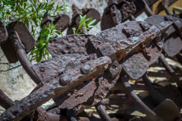 istock Old anchors at Tonnara in Scopello 867142368