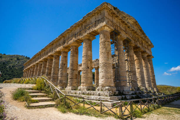 istock Old greek temple at Segesta, Sicily, Italy 867146848