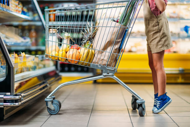 istock kid with shopping cart 867153906
