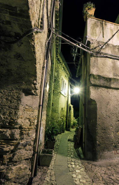 istock Night Stilo village, Calabria, Italy. 867159424
