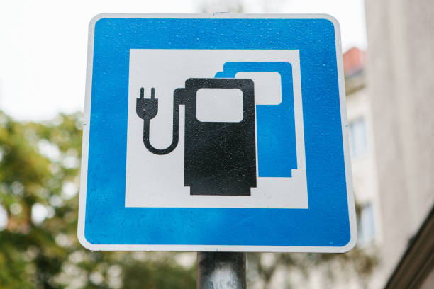 istock A sign indicating a special place for charging electric vehicles. A modern and eco-friendly mode of transport. 867159502