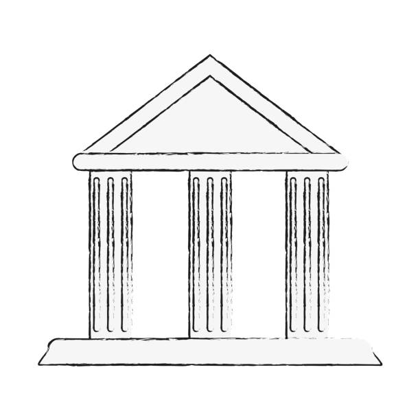 illustrations, cliparts, dessins animés et icônes de grec ancien, construction d’image de l’icône - pedestal column greek culture washington dc