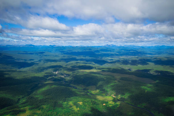 istock Kamchatka. Green fields and volcanoes. Wild nature 867172238