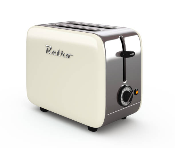 istock Vintage toaster isolated on white 3D illustration 867175868
