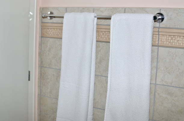istock Towel holder in the bathroom 867176410