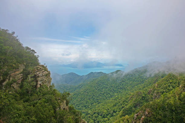 istock View to bright blue tropical sea through the clouds 867186680