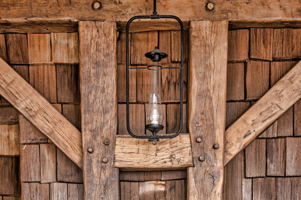 istock Lantern against wood beams 867186874