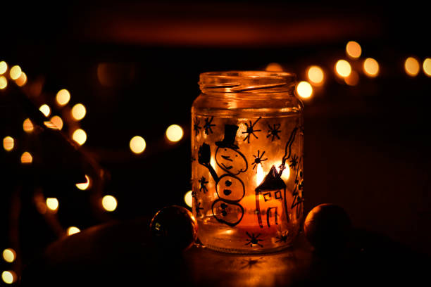 istock Festive warm bokeh with sparkling Christmas lights 867190258