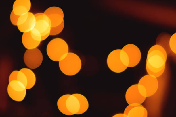 istock Festive warm bokeh with sparkling Christmas lights 867192334