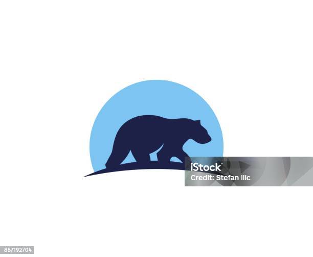 Bear Icon Stock Illustration - Download Image Now - Bear, Logo, Animal