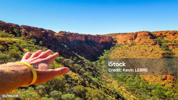 Exploring Kings Canyon In Australia Stock Photo - Download Image Now - Adventure, Australia, Australian Culture