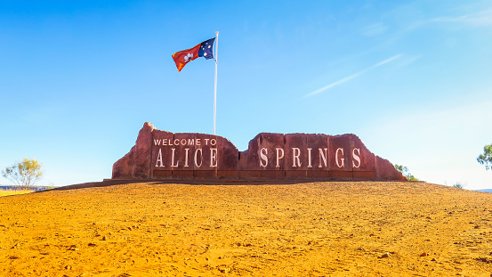 The desert of Alice Springs in Northern Territory, Australia