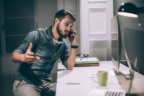 istock Businessman talking on phone 867222278