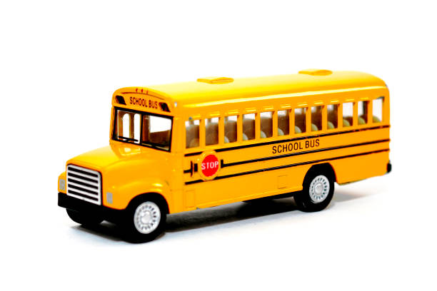 istock Yellow school bus toy vehicle 867228646