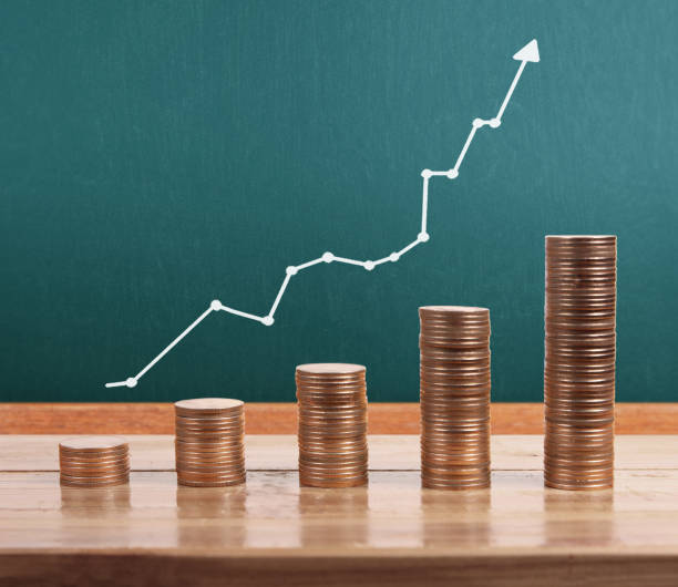 istock graph coins stock finance  business concept 867232246