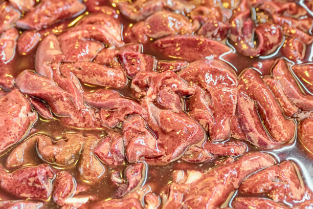 istock Close-up pieces of raw pork liver 867257054