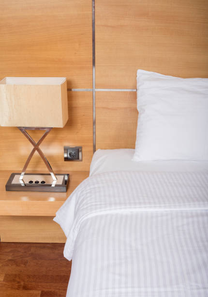 istock Interior of a double bed hotel room 867260432