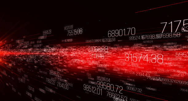 istock Background made of digits, motion of digital data 867265150