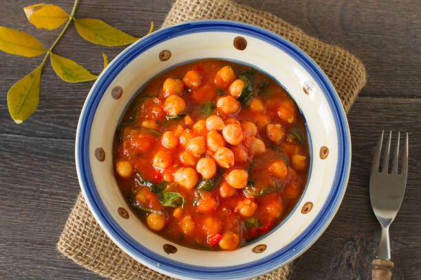 istock Homemade chickpea and spinach dish 867265294