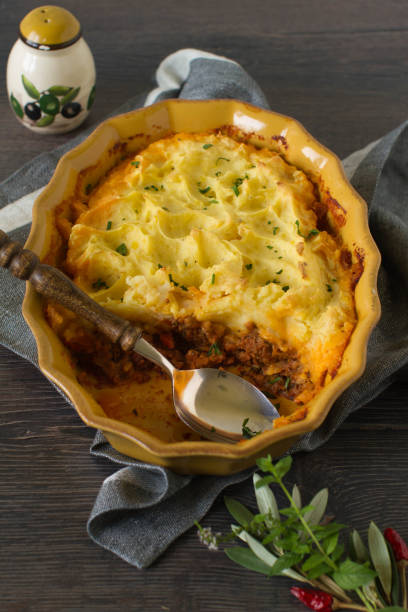 istock Classic homemade Shepherd's Pie in the casserole dish. 867265370