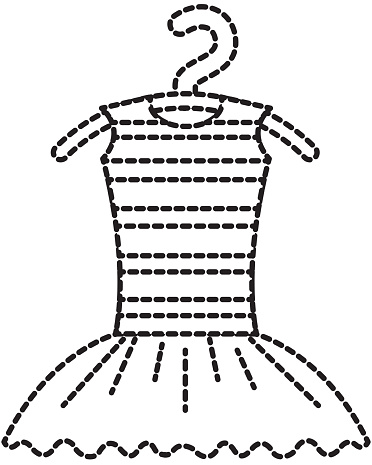 Tutu Ballet On The Hanger Costume Classic Stock Illustration - Download ...