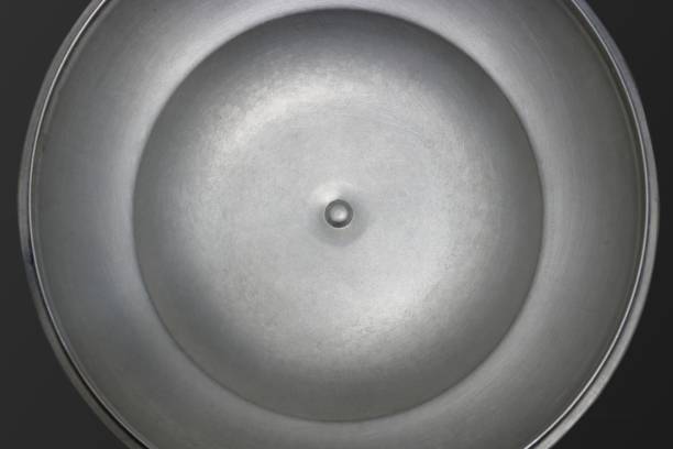 istock Black and white image, Texture of the sheet material is patterned in a circle. 867280010