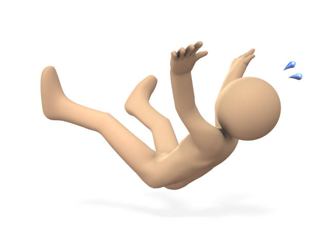 Illustration of a businessman jumping over a hole