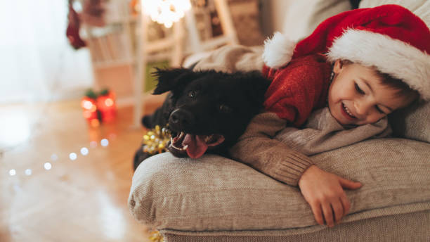 istock Santa Claus and his pet 867290652