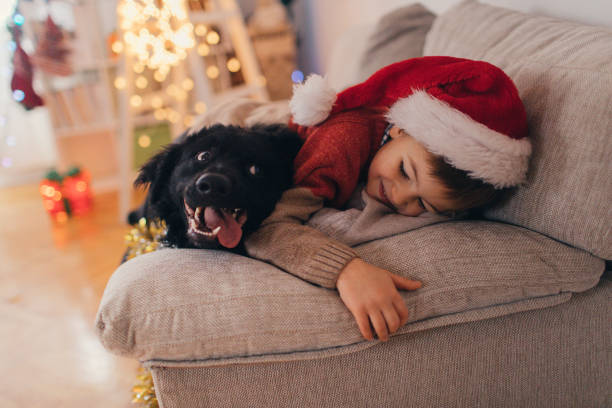 istock Santa Claus and his pet 867291300