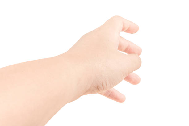 istock Close up Hand and arm  on white  background. 867294368