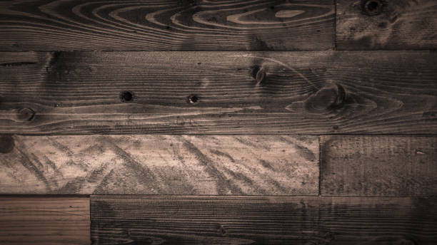 istock Wood table floor with natural pattern texture. Empty template  wood board can be used as background. 867297538