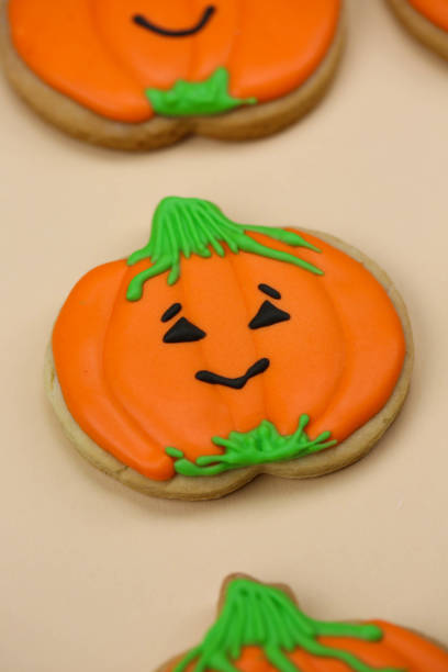 istock Halloween pumpkin cookies. 867309084