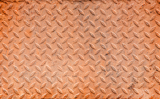 close up rusty aged iron wall pattern texture background