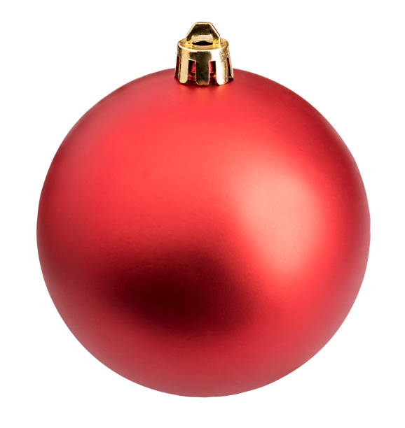 istock Red christmas ball isolated with clipping path 867322384