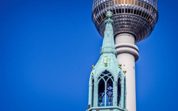 istock Church and TV tower 867323396