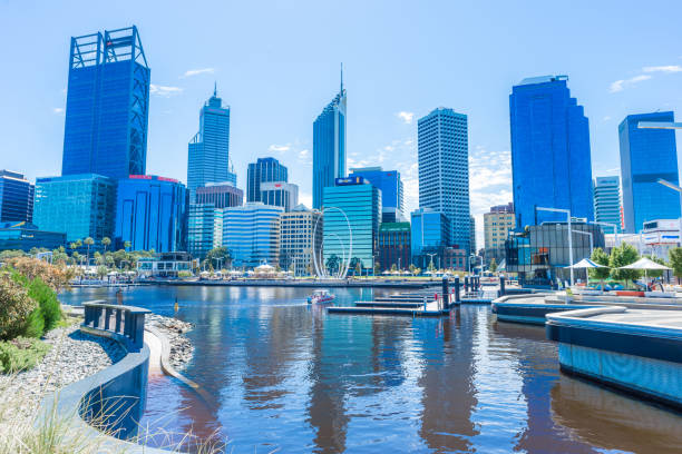 istock Urban landscape of Perth Australia 867327296